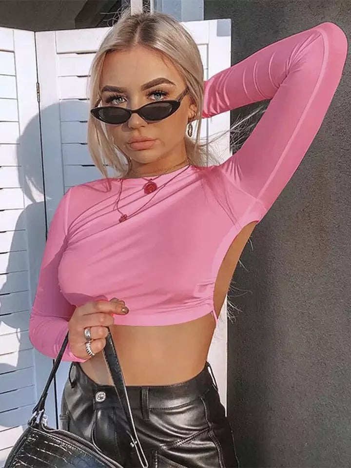 Top Cut out Pink